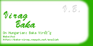 virag baka business card